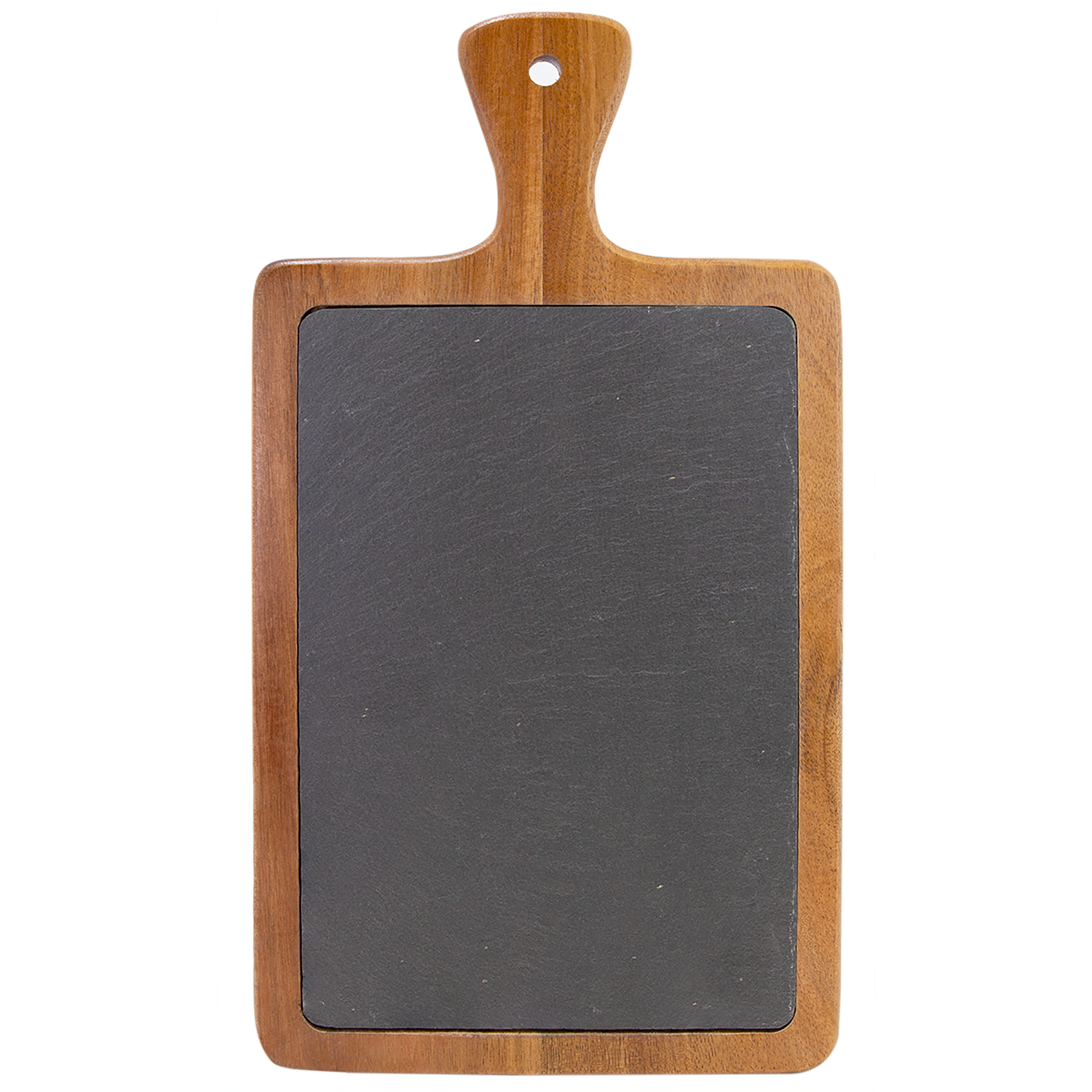 13 1/4" x 7" Acacia Wood/Slate Cutting Board (Personalized)